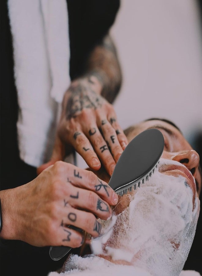 MERRYHAPY 4pcs Men Beard Brush Grooming Shaping Tool with Soft Bristles for Comfortable Cleaning Design for Barber Shop and Personal Care - Image 5
